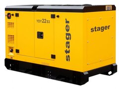 Stager YDY22S3 Generator insonorizat 22kVA, 29A, 1500rpm, trifazat, diesel